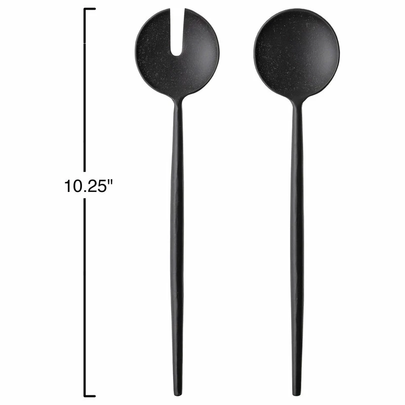 Wholesale ๐ฏ BLOOMINGVILLE Black Stainless Steel Salad Servers, 2-Piece Set โจ 2 Wholesale ๐ฏ BLOOMINGVILLE Black Stainless Steel Salad Servers, 2-Piece Set โจ - Image 2