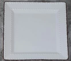 Cheapest ⭐ Lorenzo Import, LLC 16 Piece Square Beaded Stoneware Dinnerware Set By Lorren Home Trends, White 🤩 -Tabletop Sales Store 48e1fa1c0b560124 3072 w800 h800 b0 p0