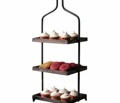 Brand new 😉 Kalalou, Inc. Square Metal Three Tiered Display 10" X 12" 🔥