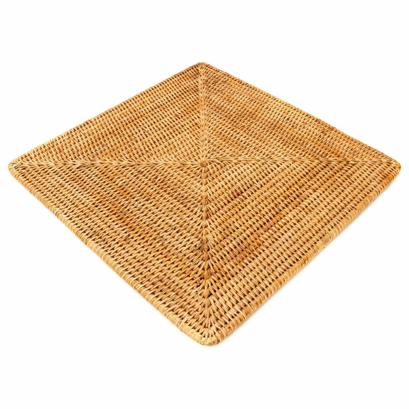 Discount 🛒 Artifacts Trading Company Artifacts Rattan Square Placemat, Honey Brown, Small 🛒 3 Discount 🛒 Artifacts Trading Company Artifacts Rattan Square Placemat, Honey Brown, Small 🛒 - Image 3