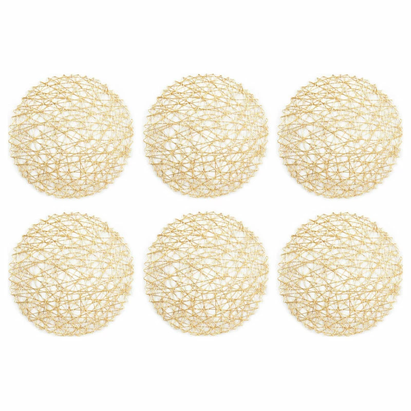 Best reviews of π Design Imports DII Gold Woven Paper Round Placemat, Set Of 6 π 1 Best reviews of π Design Imports DII Gold Woven Paper Round Placemat, Set Of 6 π