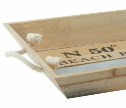Wholesale 🎁 Brimfield & May Set Of 2 White Wood Coastal Tray 92366 😀 -Tabletop Sales Store 4e6187ce017c5180 1704 w800 h800 b1 p0
