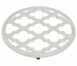 Top 10 ⌛ HOME BASICS Lattice Collection Cast Iron Trivet, White 💯
