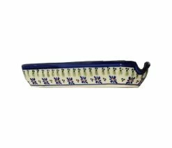 Brand new 👏 Zaklady Ceramiczne Boleslawiec Polish Pottery Corn-on-the-Cob Dish, Pattern Number: 296a ✨ -Tabletop Sales Store 5011f52b05b2504b 9332 w800 h800 b1 p0