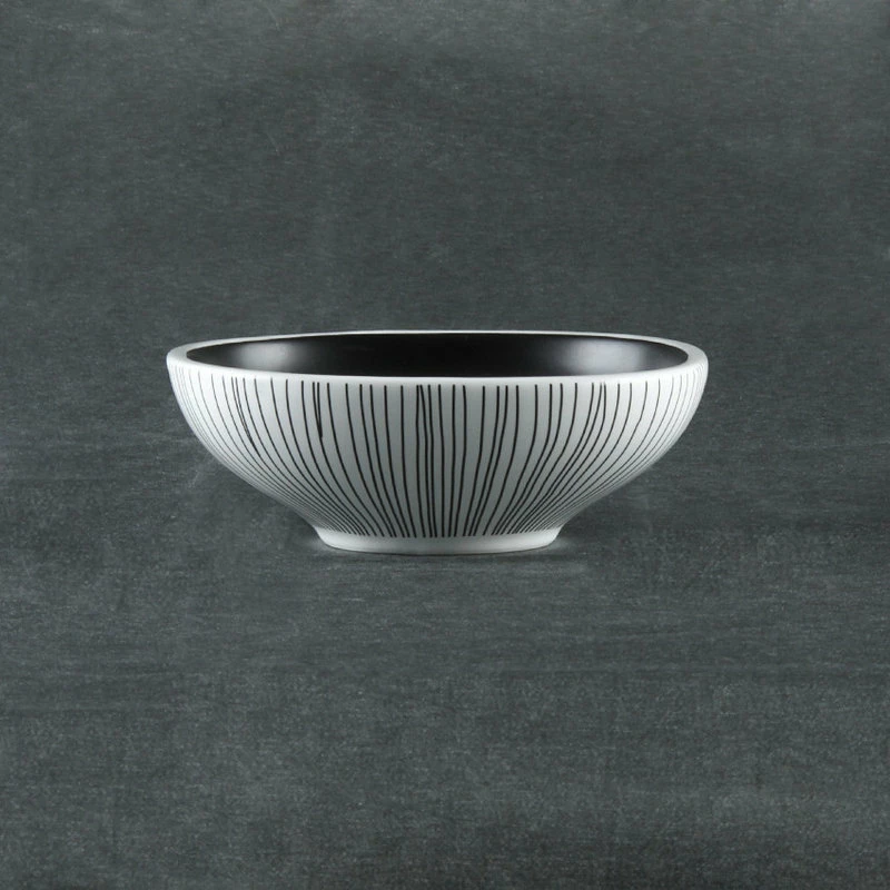 Cheapest โค๏ธ ARRIA Black And White Dinnerware Set, White With Black Lines, 4 Square Bowls (5" X 5") ๐ 3 Cheapest โค๏ธ ARRIA Black And White Dinnerware Set, White With Black Lines, 4 Square Bowls (5" X 5") ๐ - Image 3