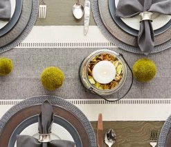 Outlet ✨ Design Imports Mineral Dobby Stripe Table Runner 13"x72" ✔️ -Tabletop Sales Store 50a1ae560ddeb75d 6994 w800 h800 b0 p0