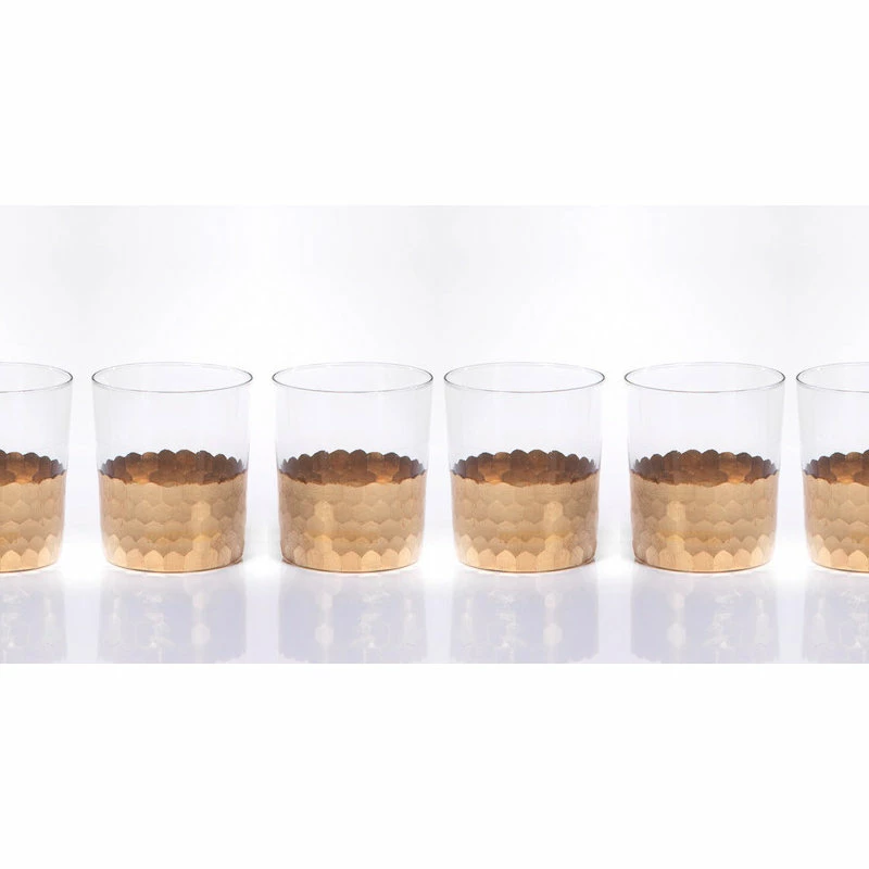 Budget ๐ Zodax "Vitorrio" Glass Tumbler, Gold (Set Of 6) โ๏ธ 2 Budget ๐ Zodax "Vitorrio" Glass Tumbler, Gold (Set Of 6) โ๏ธ - Image 2