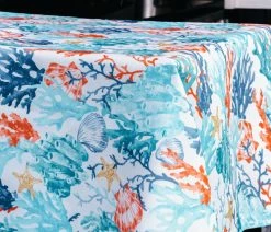 Promo 🎁 Lintex Linens Inc. Coralee Indoor Outdoor 100% Polyester Tablecloth, 70" Round 💯 -Tabletop Sales Store 53e1ab4b0ee7a409 0380 w800 h800 b0 p0