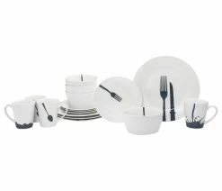 New 🤩 Godinger Acme 16 Piece Diner Dinnerware Set 😀 -Tabletop Sales Store 5411fd4101bcb1c9 6778 w800 h800 b1 p0