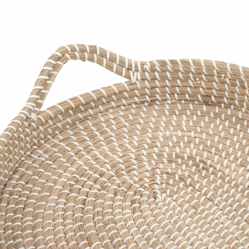 Deals ⭐ Brimfield & May Set Of 2 Brown Sea Grass Boho Style Tray 41196 ✔️ 3 Deals ⭐ Brimfield & May Set Of 2 Brown Sea Grass Boho Style Tray 41196 ✔️ - Image 3