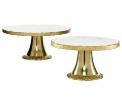 Best reviews of 💯 Zimlay Oval Silver Galvanized Metal Cake Stand 51953 ⌛