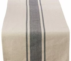 Best Pirce 👏 Fennco Styles Banded Stripe Cotton Table Runner 🥰