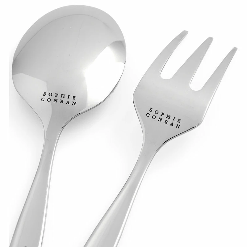 Promo ✨ Royal Worcester Portmeirion Sophie Conran Arbor Stainless Steel Salad Server Set ❤️ 2 Promo ✨ Royal Worcester Portmeirion Sophie Conran Arbor Stainless Steel Salad Server Set ❤️ - Image 2