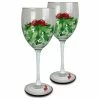 Best deal ⌛ Golden Hill Studio Mistletoe Wine, Set Of 2 🎉