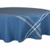 Flash Sale ⌛ Design Imports DII Nautical Blue French Stripe Tablecloth 70" Round ⌛