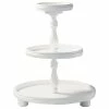 Best Sale 💯 Tripar International, Inc. 3 Tier Wooden Display Stand, Cream ⌛