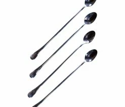 Hot Sale 👏 EcoJarz Skinny Spoons, Long Stainless Steel Spoons, 4-Pack 🛒