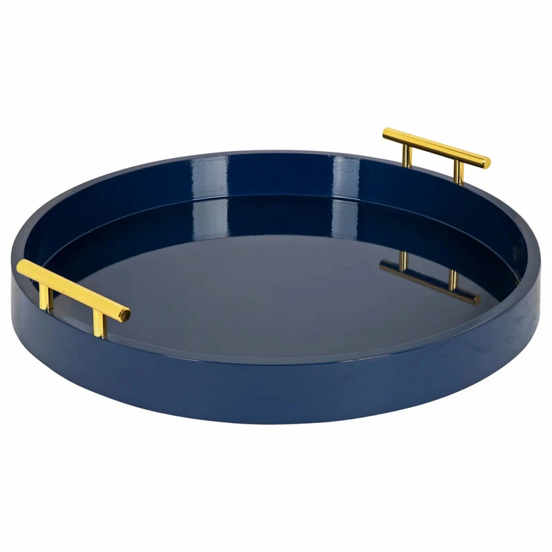 Top 10 ✔️ Uniek Lipton Round Decorative Tray With Metal Handles, Navy Blue 18 Diameter 🔥 1 Top 10 ✔️ Uniek Lipton Round Decorative Tray With Metal Handles, Navy Blue 18 Diameter 🔥