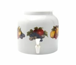 Best Sale 🤩 Goldwell Designs® Goldwell Designs Fruit Garden Design Water Dispenser Crock 🛒