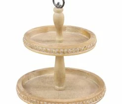 Best reviews of 🎉 Brimfield & May Farmhouse Light Brown Wood Tiered Server 18997 💯