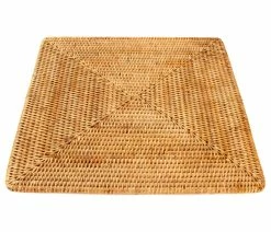 Discount 🛒 Artifacts Trading Company Artifacts Rattan Square Placemat, Honey Brown, Small 🛒