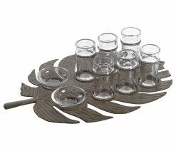 Cheapest 🛒 Zodax Liana Leaf 6-Shot Tequila Set 👏