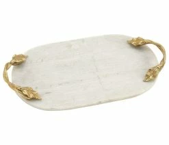 Best deal 😍 Brimfield & May Glam White Marble Tray 49640 👏