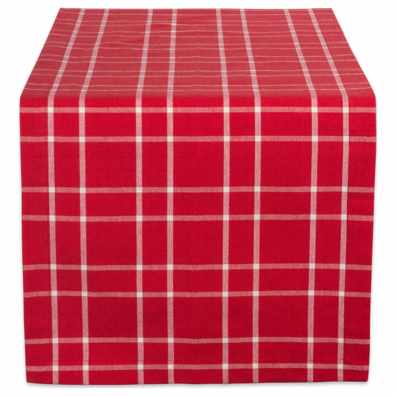 Brand new π Design Imports Holly Berry Plaid Table Runner 14"x108" π 1 Brand new π Design Imports Holly Berry Plaid Table Runner 14"x108" π