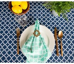 Best Sale 👏 Design Imports Nautical Blue Lattice Tablecloth 60X104 👍 -Tabletop Sales Store 639145b20d03c613 0737 w800 h800 b0 p0