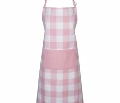 Wholesale 🥰 Design Imports DII Pink Buffalo Check Chef Apron ✨