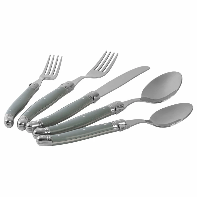 Cheap 🔥 French Home Brands French Home Laguiole 20 Piece Stainless Steel Flatware Service For 4, Grey Fog 🔥 7 Cheap 🔥 French Home Brands French Home Laguiole 20 Piece Stainless Steel Flatware Service For 4, Grey Fog 🔥 - Image 7