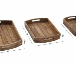 Discount 👏 Brimfield & May Set Of 3 Light Brown Mango Wood Rustic Tray 30958 ⭐ -Tabletop Sales Store 65a1f80100522d2e 1708 w800 h800 b0 p0