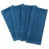 Promo ⭐ Design Imports DII Solid Blue Windowpane Terry Dishtowel, Set Of 4 ❤️
