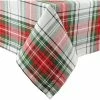 Outlet ✔️ Design Imports DII 🔔 Christmas Plaid Tablecloth 60"x84" 😀