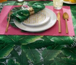 Budget 🥰 Design Imports DII Banana Leaf Outdoor Tablecloth 60"x120" 🤩 -Tabletop Sales Store 69b1bd540baac133 5913 w800 h800 b0 p0