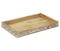 Budget 🧨 Cheungs Hand-Carved Wooden Tray 🎁