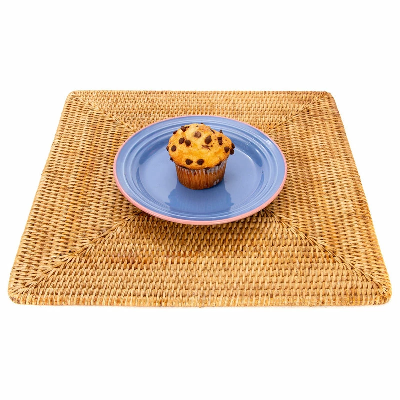 Discount 🛒 Artifacts Trading Company Artifacts Rattan Square Placemat, Honey Brown, Small 🛒 2 Discount 🛒 Artifacts Trading Company Artifacts Rattan Square Placemat, Honey Brown, Small 🛒 - Image 2
