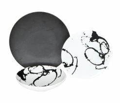 Best Pirce 🥰 Euro Ceramica Nile 12-Piece Dinnerware Set, Service For 4, Cairo Black 🛒