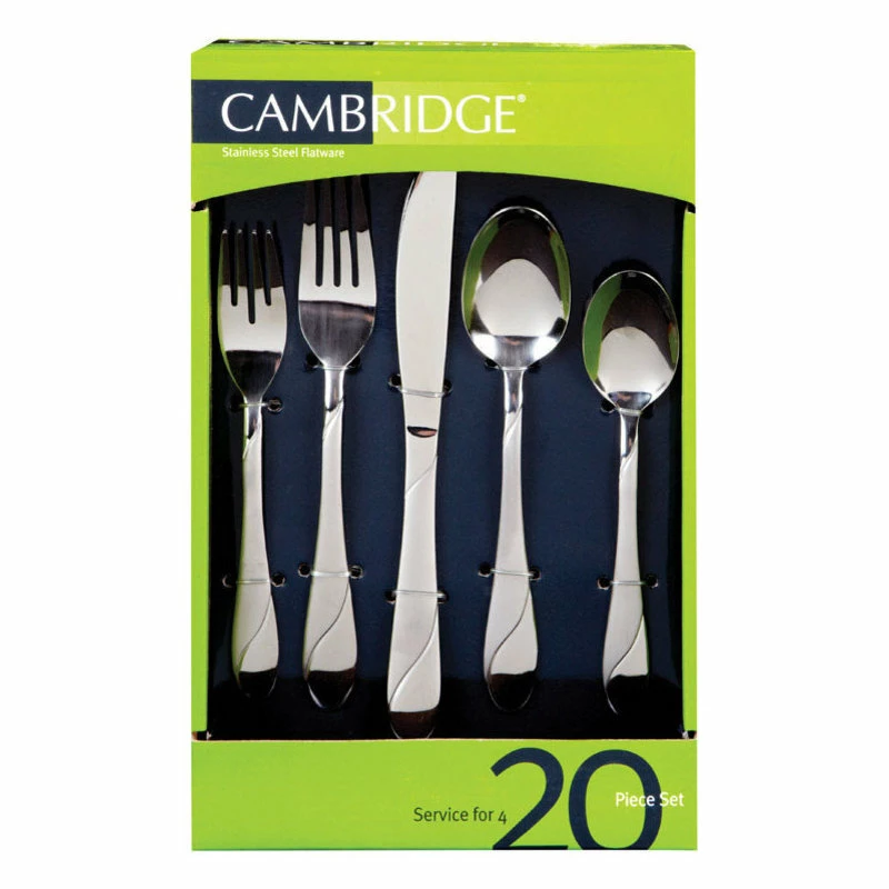 Best Sale ๐ Cambridge Silversmiths, Ltd. Cambridge Swirl Flatware Set, 20-Piece ๐ 2 Best Sale ๐ Cambridge Silversmiths, Ltd. Cambridge Swirl Flatware Set, 20-Piece ๐ - Image 2
