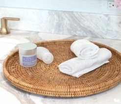 Best reviews of 👏 Artifacts Trading Company Artifacts Rattan™ Round Flat Tray, Honey Brown, 14"x14"x1" 💯