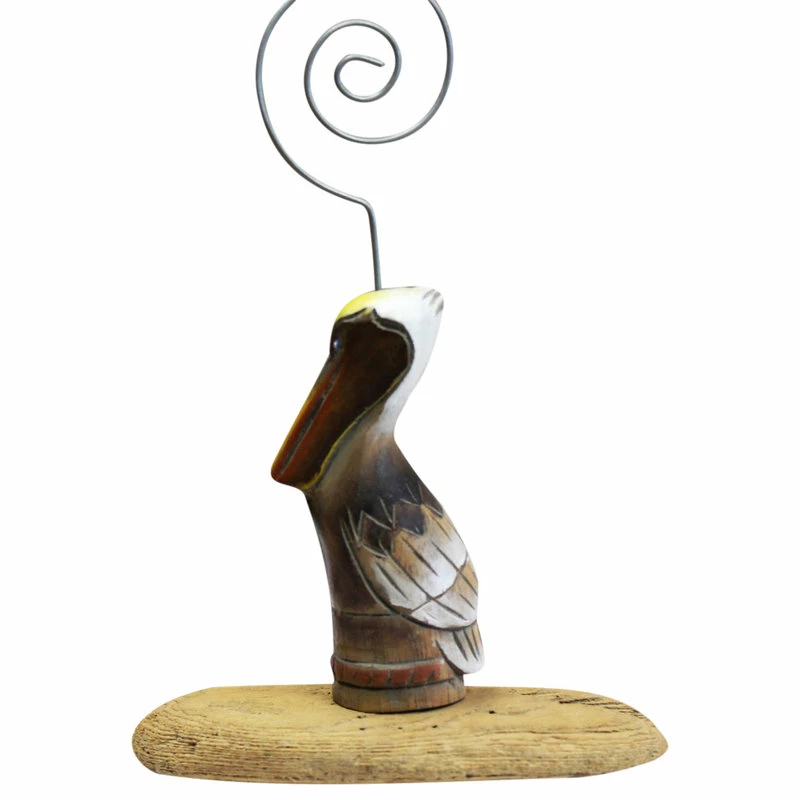 Flash Sale ๐ TIM Pelican On Piling With Driftwood Desktop Photo Holder Hand Carved ๐ 1 Flash Sale ๐ TIM Pelican On Piling With Driftwood Desktop Photo Holder Hand Carved ๐