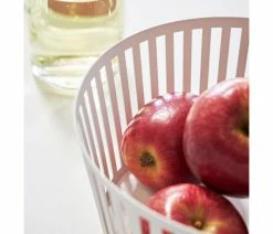Coupon 🧨 Yamazaki Home Fruit Basket, Steel, Tall, White, Tall 😀 -Tabletop Sales Store 71d1917e025ad57d 2652 w800 h800 b0 p0