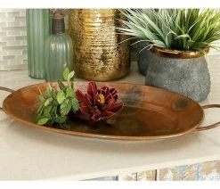 Brand new 👍 Brimfield & May Set Of 3 Copper Metal Rustic Tray 32924 🔥 -Tabletop Sales Store 7201f17c00522d3e 8789 w800 h800 b0 p0