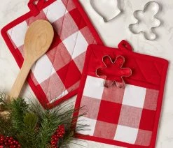 Coupon 🛒 Design Imports DII Red/White Buffalo Check Potholder, Set Of 2 🔥 -Tabletop Sales Store 747150820d03c619 5264 w800 h800 b0 p0