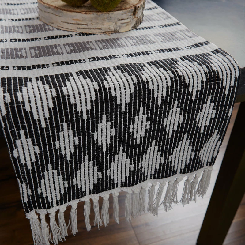 Budget ๐ Design Imports DII Black/Gray Colby Southwest Table Runner ๐ 4 Budget ๐ Design Imports DII Black/Gray Colby Southwest Table Runner ๐ - Image 4