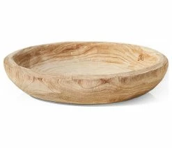 Flash Sale 👏 Serene Spaces Living 17" Round Paulownia Wood Tray, 3.25"& 17" 🔔