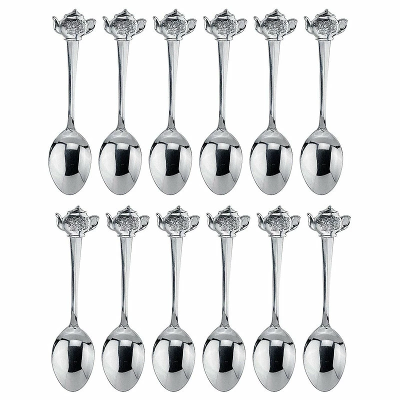 Best Pirce 🥰 Harold Import Co. Hic Spoon Demi Teapot Stainless Steel 12-Piece Set 👍 1 Best Pirce 🥰 Harold Import Co. Hic Spoon Demi Teapot Stainless Steel 12-Piece Set 👍