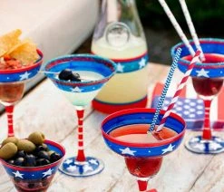 Flash Sale 💯 Golden Hill Studio Stars And Stripes Margarita Patriotic Collection, Set Of 2 😍 -Tabletop Sales Store 777141280eac8a64 6169 w800 h800 b0 p0