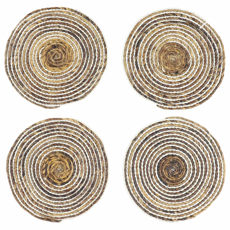 Best deal ๐ Brimfield & May Striped White And Natural Banana Leaf Wicker Round Placemats, Set Of 4 ๐ 1 Best deal ๐ Brimfield & May Striped White And Natural Banana Leaf Wicker Round Placemats, Set Of 4 ๐