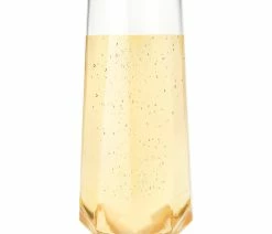 Hot Sale ❤️ True Brands Seneca�� - Faceted Crystal Champagne Glass (Set Of 2) ⭐